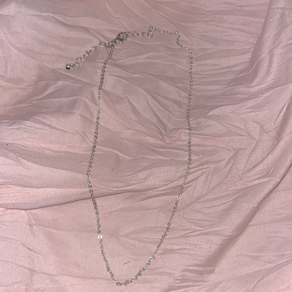 Silver chain necklace